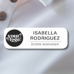 Custom Logo Employee Magnetic Or Safety Pin  Name Tag<br><div class="desc">Looking for branded name tags for your employees? Check out this Custom Logo Employee Magnetic Or Safety Pin Name Tag. You can add your logo and details very easily or customise even further by using the design tool. Happy branding!</div>