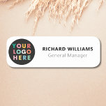 Custom Logo Employee Magnetic Or Safety Pin Name Tag<br><div class="desc">Looking for branded name tags for your employees? Check out this Custom Logo Employee Magnetic Or Safety Pin Name Tag. You can add your logo and details very easily or customise even further by using the design tool. Happy branding!</div>