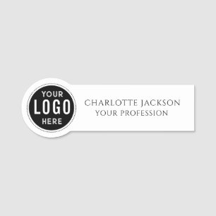 Custom Logo Employee magnetic or safety pin Name Tag