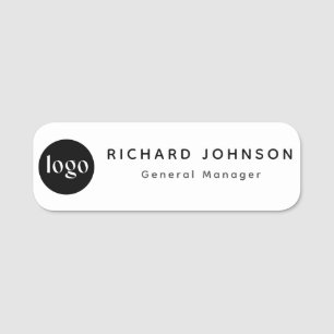 Custom Logo Employee Magnetic Or Safety Pin  Name Tag