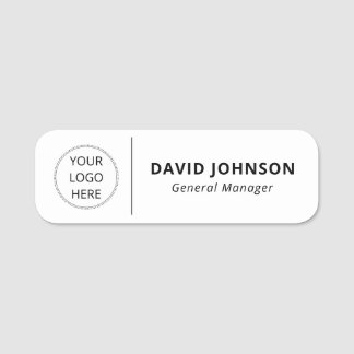 Custom Logo Employee Magnetic OR Safety Pin  Name Tag