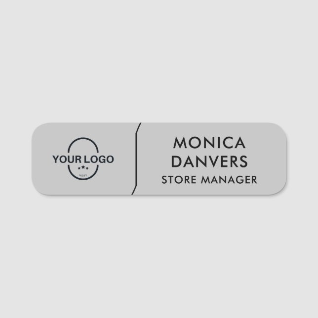  Custom Logo Employee Magnetic Safety Name Tag (Front)