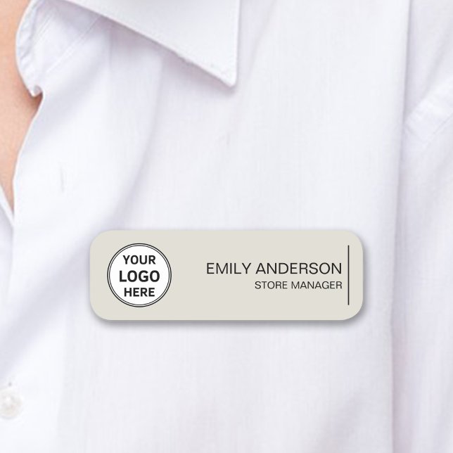 Custom Logo Employee Magnetic Safety Pin Name Tag (Custom Logo Employee Magnetic Safety Pin Name Tag)