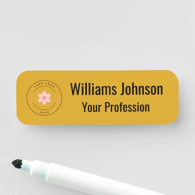 Custom Logo Employee Name Tag (In Situ)