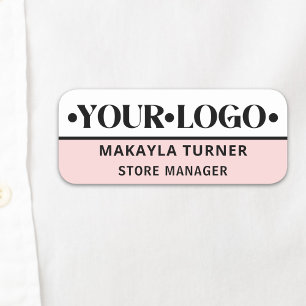 Custom Logo Employee Name Tag