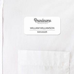 Custom Logo Employee Name Tag