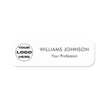 Custom Logo Employee Name Tag Badge