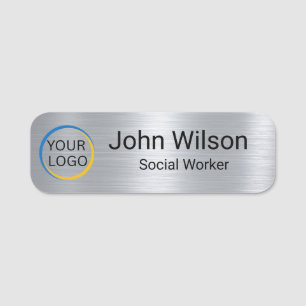 Custom Logo Employee Personalised Business Name Tag