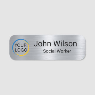 Custom Logo Employee Personalised Business Name Tag