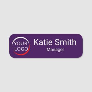 Custom Logo Employee Personalised Business Name Tag
