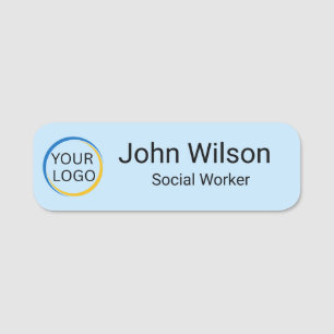Custom Logo Employee Personalised Business Name Tag