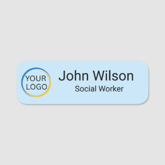 Custom Logo Employee Personalised Business Name Tag