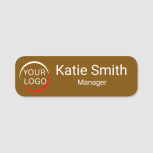 Custom Logo Employee Personalised Business Name Tag