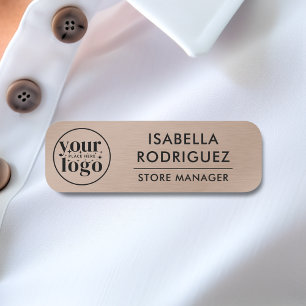 Custom Logo Employee Safety Pin or Magnetic Pin Fa Name Tag