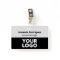 Custom Logo Employee Simple Grey Black Name