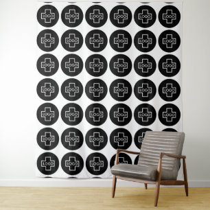 Custom Logo Event Backdrop Step and Repeat Tapestry