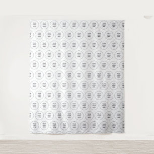 Custom Logo Event Backdrop Step and Repeat Tapestry