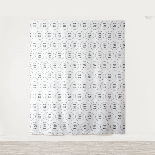 Custom Logo Event Backdrop Step and Repeat Tapestry (Front)