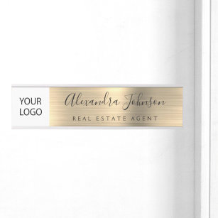 Custom Logo Executive Gold Professional Door Sign