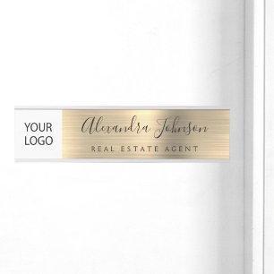 Custom Logo Executive Gold Professional Door Sign