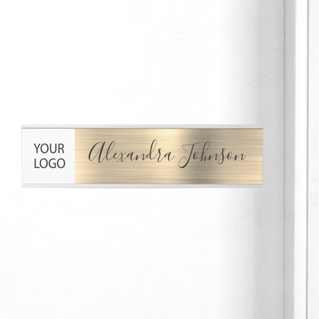 Custom Logo Executive Gold Professional Door Sign (Creator Uploaded)