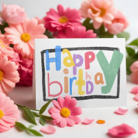 Custom Logo Fun Cute Colourful Business Birthday