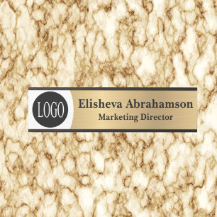 Custom Logo Gold Office Door Sign Signs Name Plate