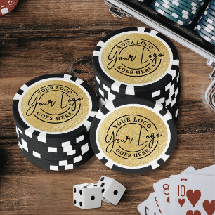 Custom Logo Gold Poker Chips