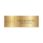Custom Logo Gold Print Office Employee Staff