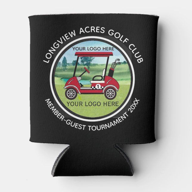 Custom Logo Golf Club Swag League Tournament  Can Cooler (Front)