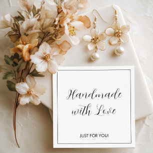 Custom Logo Handmade with Love Card