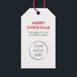 Custom Logo Hang Tag, Merry Christmas Gift Tags<br><div class="desc">These are the perfect little gift tags. You can customise front and back text,  as well as change the colours.</div>