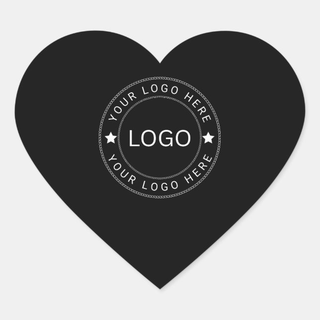 Custom Logo Heart Sticker (Front)