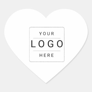 Custom Logo Heart Sticker