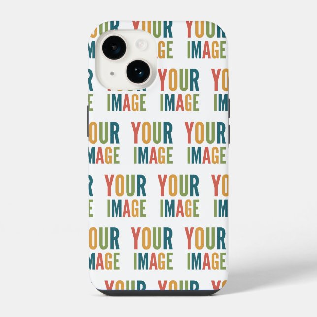 Custom Logo Here | Add Your Own Design iPhone Case (Back)