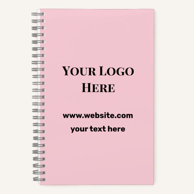 custom logo here add your website add your text no notebook (Front)