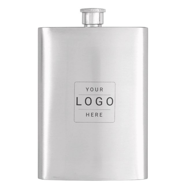 Custom Logo Hip Flask (Front)