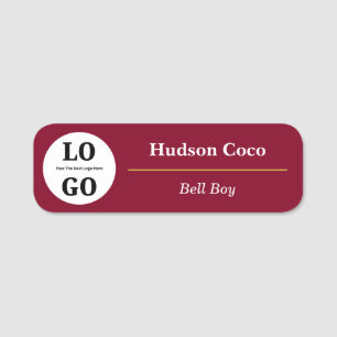 Custom Logo Hotel Staff Magnetic  Name Tag