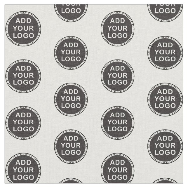 Custom logo, image or photo repeat pattern fabric (Close Up)