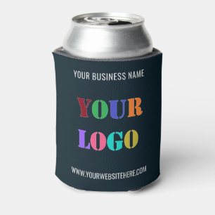 Custom Logo Info Promotional Branded Can Cooler