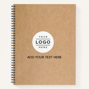 Custom Logo Kraft Cover Spiral Notebook