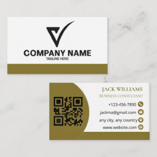 Custom Logo Luxury Business Card Consultant