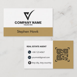 Custom Logo Luxury Business Card Real Estate Agent