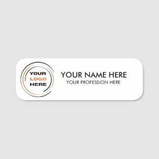 Custom Logo Magnetic Pin Professional Name Tag