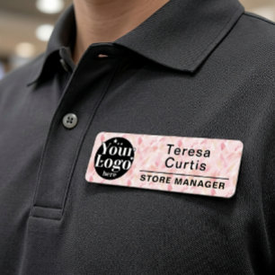 Custom Logo Magnetic / Safety Pin Employee Name Ta Tag