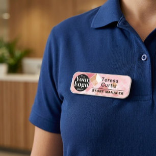 Custom Logo Magnetic / Safety Pin Employee Name Ta Tag