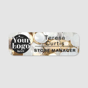 Custom Logo Magnetic / Safety Pin Employee Name  Tag