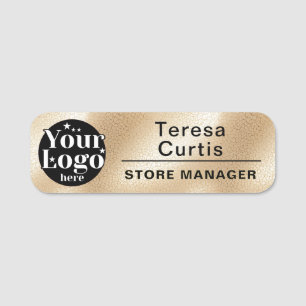 Custom Logo Magnetic / Safety Pin Employee Name Tag