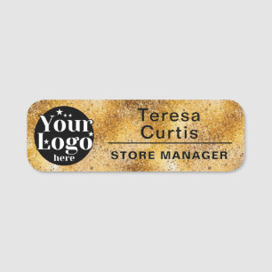 Custom Logo Magnetic / Safety Pin Employee Name Tag