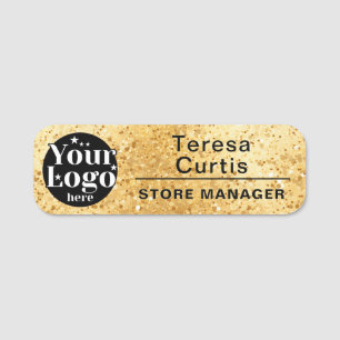 Custom Logo Magnetic / Safety Pin Employee Name Tag